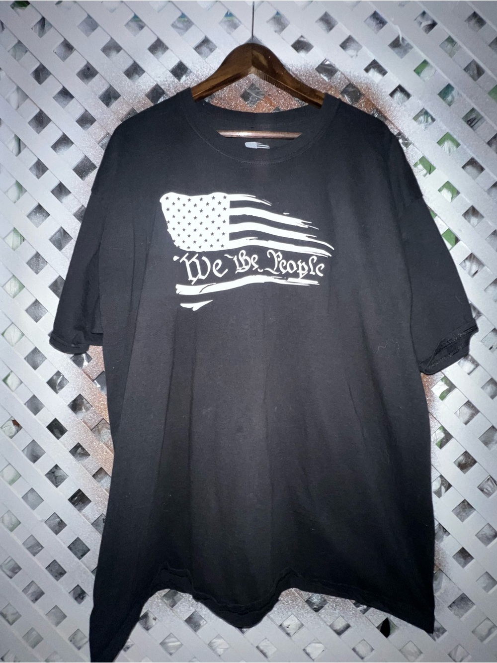 We the People Graphic Black Men's T-Shirt USA 4th July size xxl